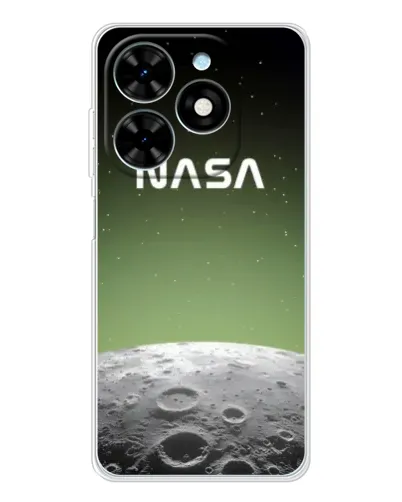 Чехол для TECNO Spark Go 2025 с картинкой «NASA — лунный градиент» Чехол для TECNO Spark Go 2025 с картинкой «NASA — лунный градиент»