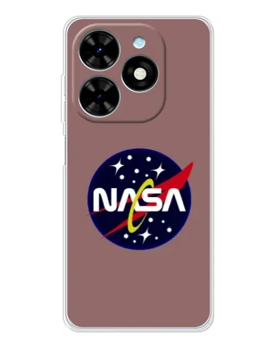 Чехол для TECNO Spark Go 2025 с картинкой «NASA — ретро космос» Чехол для TECNO Spark Go 2025 с картинкой «NASA — ретро космос»