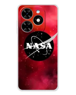 Чохол для TECNO Spark Go 2025 з картинкою «NASA — червона туманність»