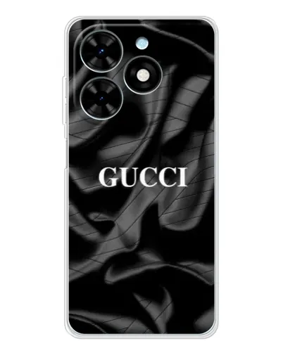 Чехол для TECNO Spark Go 2025 с картинкой «Gucci — шелковые волны»