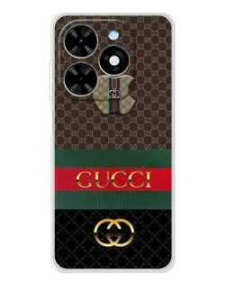 Чехол для TECNO Spark Go 2025 с картинкой «Gucci — брендированный десерт»