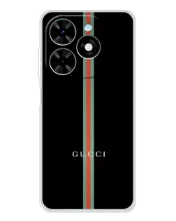 Чехол для TECNO Spark Go 2025 с картинкой «Gucci — строгая линия»