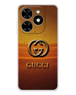 Чехол для TECNO Spark Go 2025 с картинкой «Gucci — солнечный градиент»