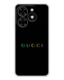 Чехол для TECNO Spark Go 2025 с картинкой «Gucci — неоновый минимализм»