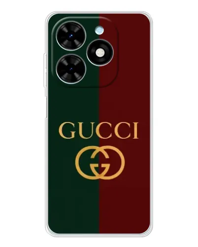 Чехол для TECNO Spark Go 2025 с картинкой «Gucci — темно-зеленый градиент» Чехол для TECNO Spark Go 2025 с картинкой «Gucci — темно-зеленый градиент»