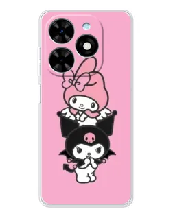 Чехол для TECNO Spark Go 2025 с картинкой «My Melody и Kuromi»