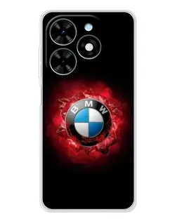 Чехол для TECNO Spark Go 2025 с картинкой «Логотип BMW — вспышка»