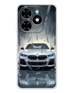 Чехол для TECNO Spark Go 2025 с картинкой «BMW в свете фар»