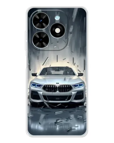 Чехол для TECNO Spark Go 2025 с картинкой «BMW в свете фар»