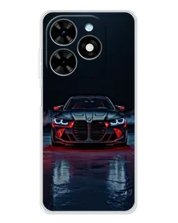 Чехол для TECNO Spark Go 2025 с картинкой «BMW на мокрой дороге»