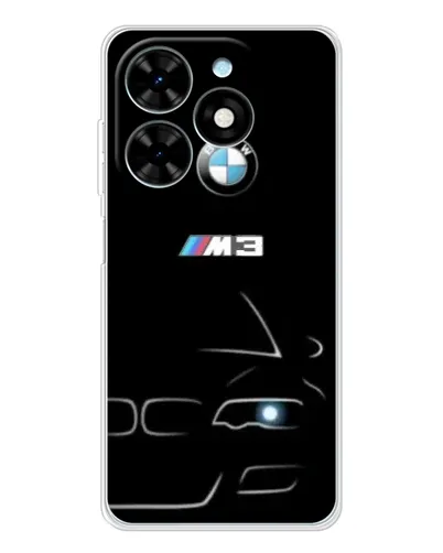 Чехол для TECNO Spark Go 2025 с картинкой «Минималистичный принт BMW M3»