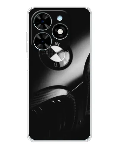 Чехол для TECNO Spark Go 2025 с картинкой «Эмблема BMW — макро»
