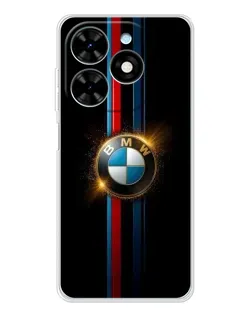 Чехол для TECNO Spark Go 2025 с картинкой «BMW M-Power неон»