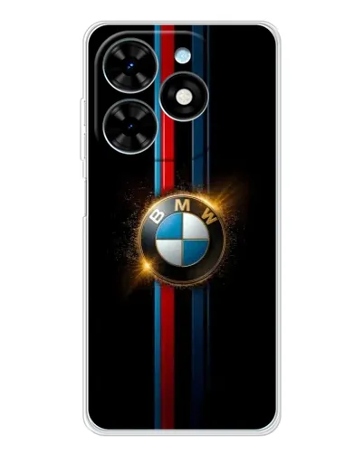 Чехол для TECNO Spark Go 2025 с картинкой «BMW M-Power неон»