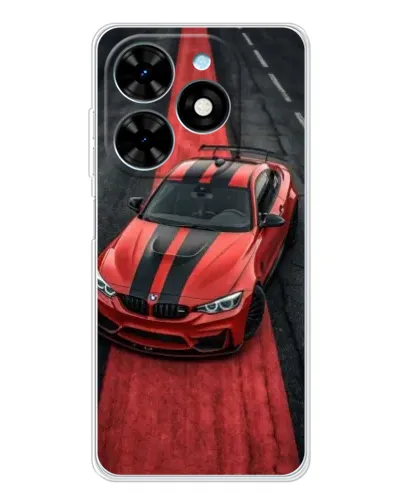 Чехол для TECNO Spark Go 2025 с картинкой «BMW на красной дорожке»