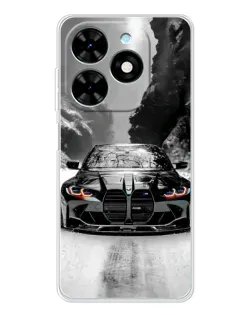 Чехол для TECNO Spark Go 2025 с картинкой «BMW — акварельный дрифт»