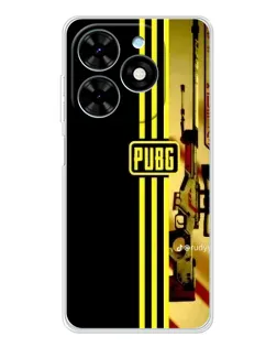 Чехол для TECNO Spark Go 2025 с картинкой «PUBG — камуфляжный шлем»