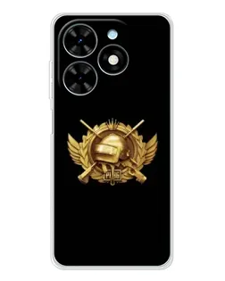 Чехол для TECNO Spark Go 2025 с картинкой «PUBG — оранжевый градиент»