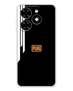 Чехол для TECNO Spark Go 2025 с картинкой «PUBG — вертикальные линии»