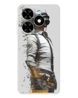 Чехол для TECNO Spark Go 2025 с картинкой «PUBG — боец в пыли»