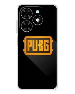 Чехол для TECNO Spark Go 2025 с картинкой «PUBG — рамка лого»
