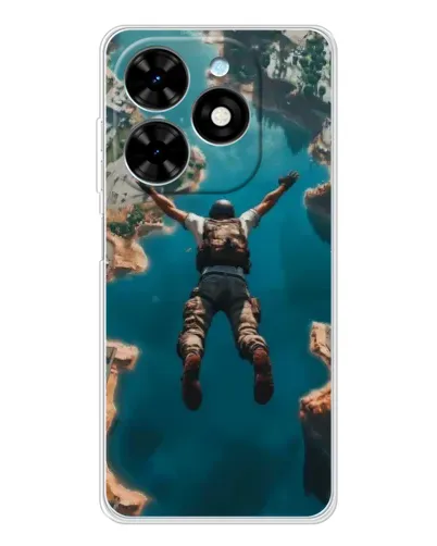 Чехол для TECNO Spark Go 2025 с картинкой «PUBG — свободное падение» Чехол для TECNO Spark Go 2025 с картинкой «PUBG — свободное падение»