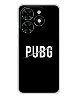Чехол для TECNO Spark Go 2025 с картинкой «PUBG — белый логотип»