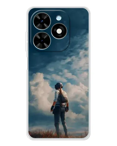 Чехол для TECNO Spark Go 2025 с картинкой «Герой PUBG на скале» Чехол для TECNO Spark Go 2025 с картинкой «Герой PUBG на скале»