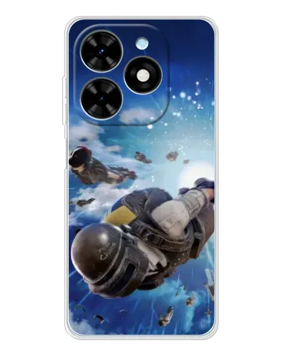 Чехол для TECNO Spark Go 2025 с картинкой «Десант PUBG — прыжок» Чехол для TECNO Spark Go 2025 с картинкой «Десант PUBG — прыжок»