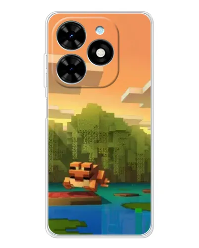 Чехол для TECNO Spark Go 2025 с картинкой «Майнкрафт закат солнца» Чехол для TECNO Spark Go 2025 с картинкой «Майнкрафт закат солнца»