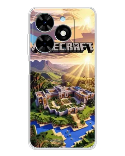 Чехол для TECNO Spark Go 2025 с картинкой «Minecraft панорама» Чехол для TECNO Spark Go 2025 с картинкой «Minecraft панорама»