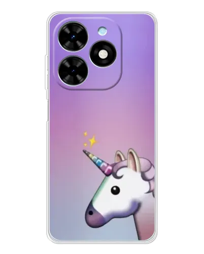 Чехол для TECNO Spark Go 2025 с картинкой «Единорог градиент»