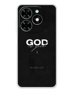 Чехол для TECNO Spark Go 2025 с картинкой «GOD — Бог над всем»