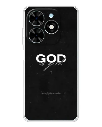 Чехол для TECNO Spark Go 2025 с картинкой «GOD — Бог над всем»