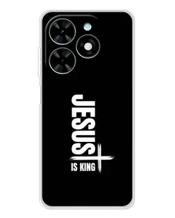 Чехол для TECNO Spark Go 2025 с картинкой «Вертикаль веры Jesus»