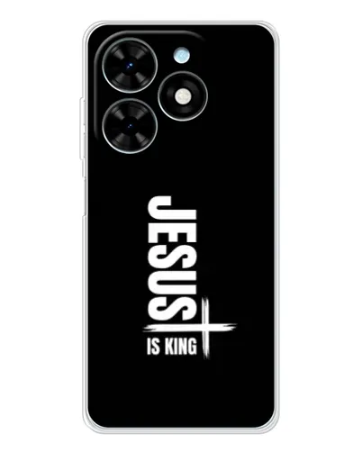 Чехол для TECNO Spark Go 2025 с картинкой «Вертикаль веры Jesus»