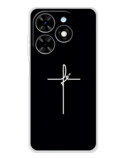 Чехол для TECNO Spark Go 2025 с картинкой «Тонкий крест»