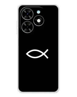 Чехол для TECNO Spark Go 2025 с картинкой «Символ рыбы Jesus»