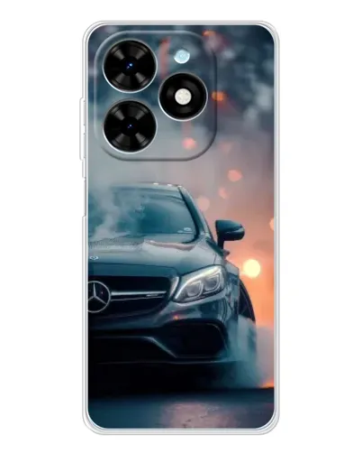 Чехол для TECNO Spark Go 2025 с картинкой «Mercedes — ночной город» Чехол для TECNO Spark Go 2025 с картинкой «Mercedes — ночной город»