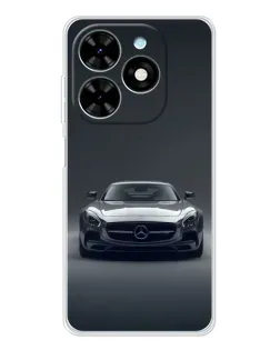 Чехол для TECNO Spark Go 2025 с картинкой «Mercedes на черном»