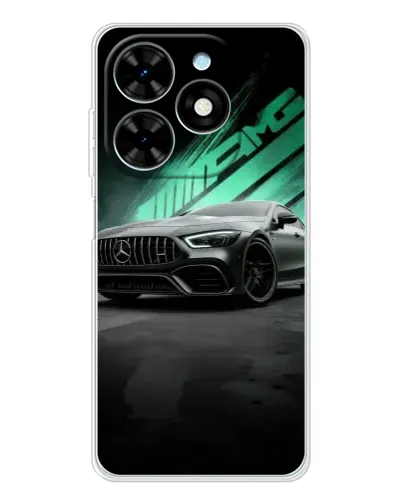 Чехол для TECNO Spark Go 2025 с картинкой «Темный Mercedes AMG» Чехол для TECNO Spark Go 2025 с картинкой «Темный Mercedes AMG»