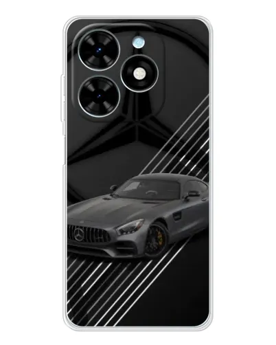 Чехол для TECNO Spark Go 2025 с картинкой «Mercedes AMG — графика» Чехол для TECNO Spark Go 2025 с картинкой «Mercedes AMG — графика»