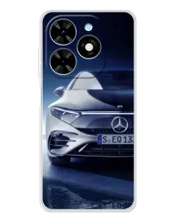 Чехол для TECNO Spark Go 2025 с картинкой «Mercedes EQ — будущее»