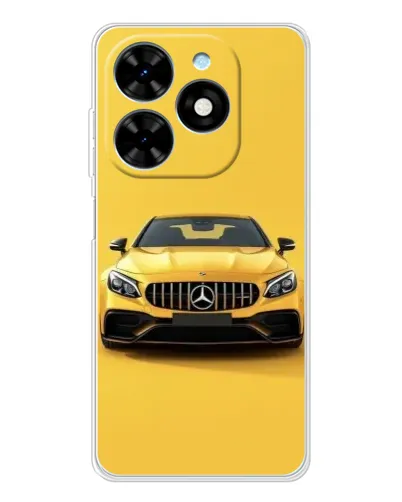 Чехол для TECNO Spark Go 2025 с картинкой «Желтый Mercedes GT» Чехол для TECNO Spark Go 2025 с картинкой «Желтый Mercedes GT»
