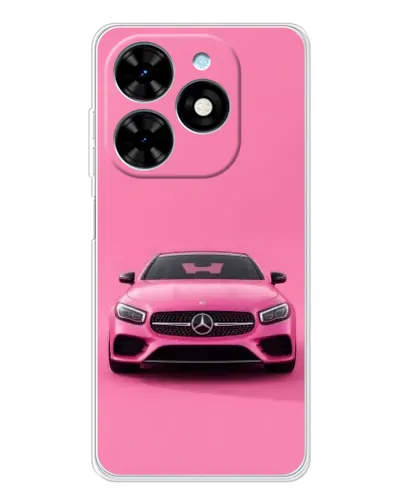 Чехол для TECNO Spark Go 2025 с картинкой «Розовый Mercedes AMG» Чехол для TECNO Spark Go 2025 с картинкой «Розовый Mercedes AMG»