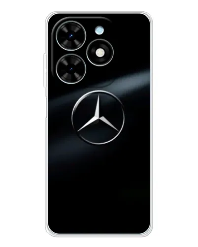 Чехол для TECNO Spark Go 2025 с картинкой «Mercedes на металле» Чехол для TECNO Spark Go 2025 с картинкой «Mercedes на металле»