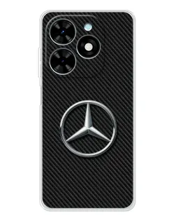 Чехол для TECNO Spark Go 2025 с картинкой «Карбоновый Mercedes стиль»