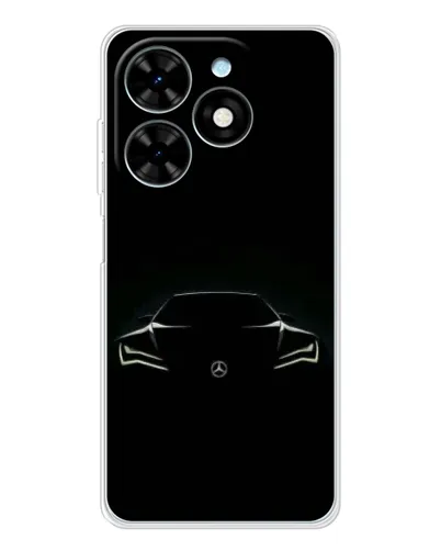 Чехол для TECNO Spark Go 2025 с картинкой «Mercedes — силуэт авто» Чехол для TECNO Spark Go 2025 с картинкой «Mercedes — силуэт авто»