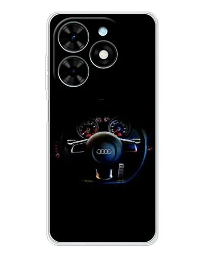 Чехол для TECNO Spark Go 2025 с картинкой «Салон Audi — руль» Чехол для TECNO Spark Go 2025 с картинкой «Салон Audi — руль»
