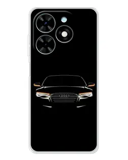 Чехол для TECNO Spark Go 2025 с картинкой «Audi — ночной контур»